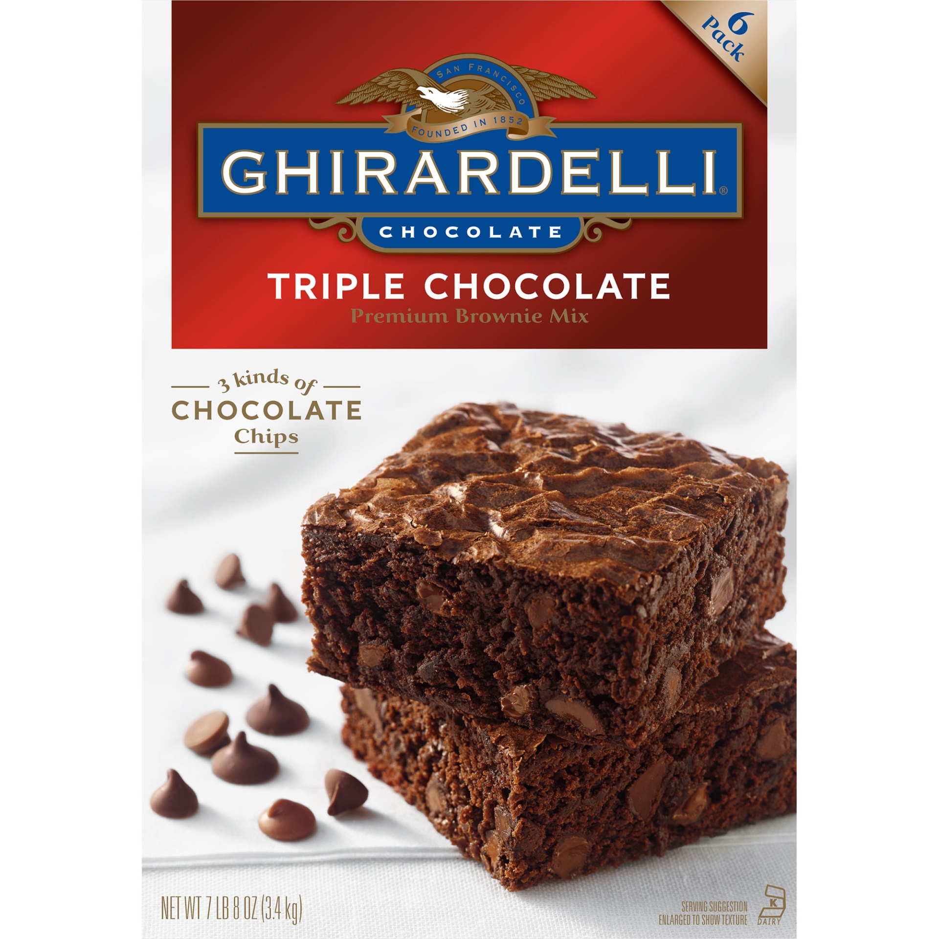 slide 1 of 2, Ghirardelli Triple Chocolate Brownie Mix, 12 oz