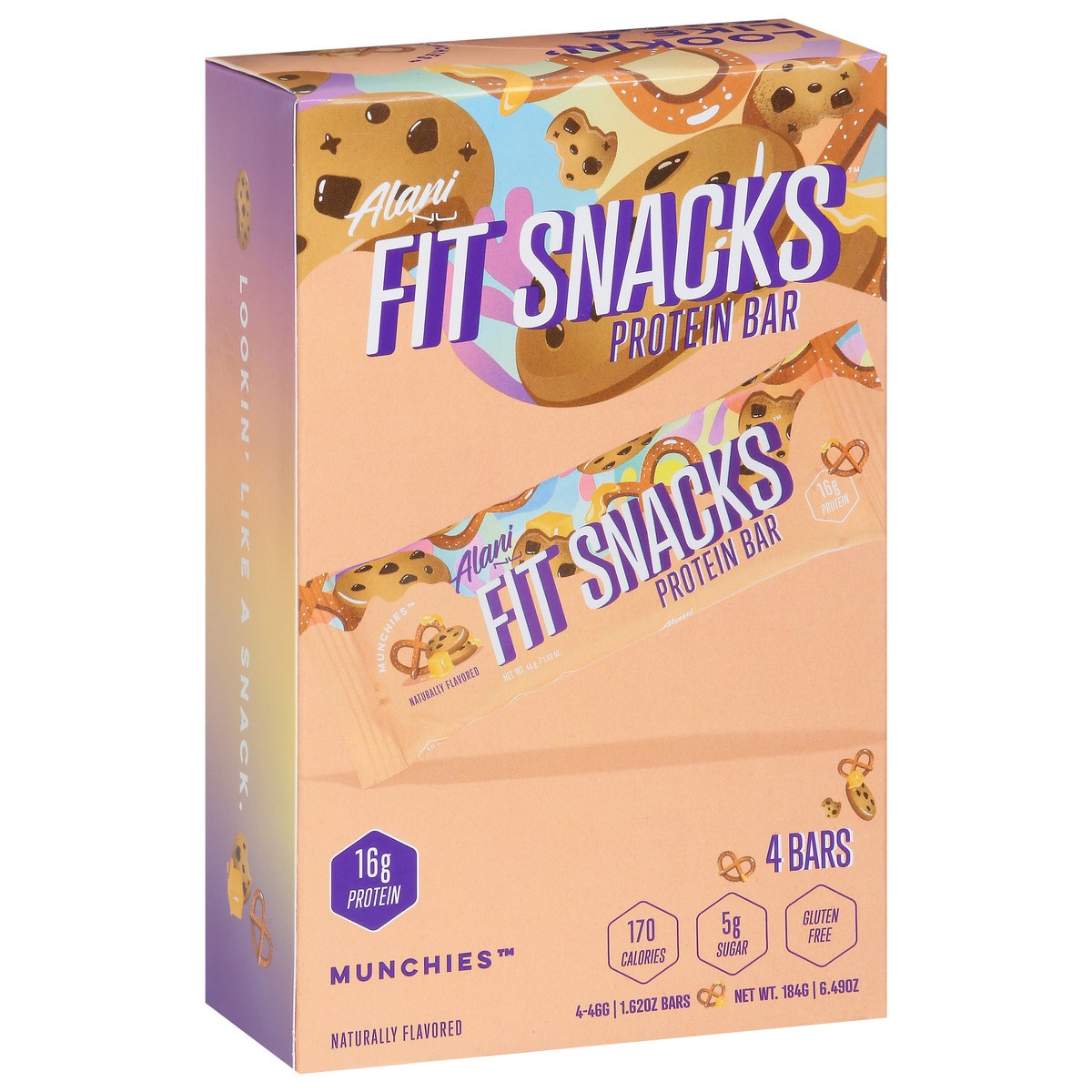 slide 2 of 9, Alani Nu Fit Snacks Munchies Protein Bar 4 - 1.62 oz Bars, 4 ct