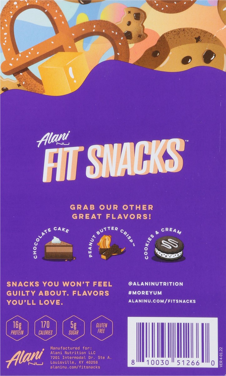 slide 5 of 9, Alani Nu Fit Snacks Munchies Protein Bar 4 - 1.62 oz Bars, 4 ct