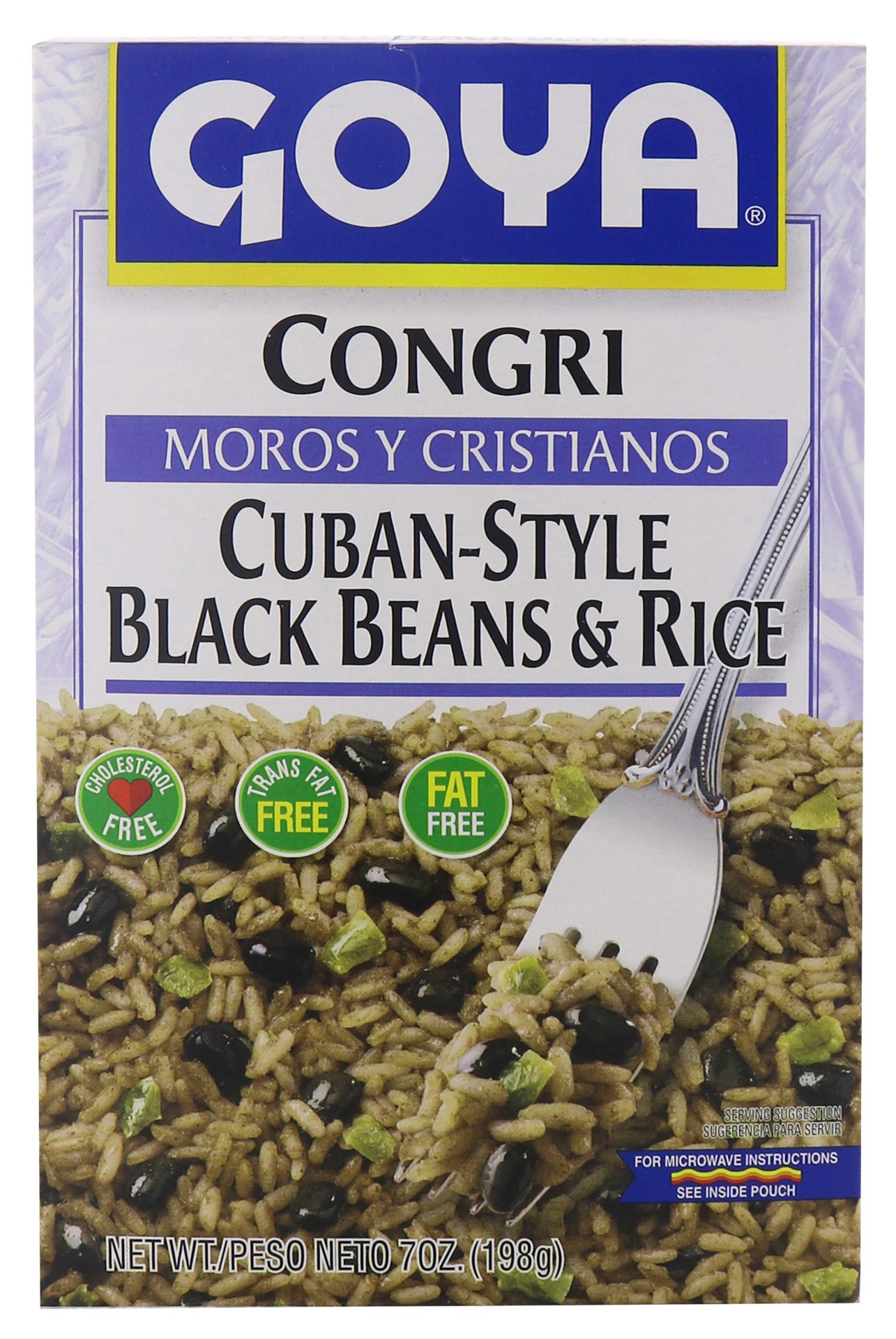 slide 1 of 1, Goya Congri Style Black Beans & Rice Mix, 7 oz