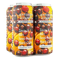 Jefferson County Ciderworks Cranberry Orange 4 pk