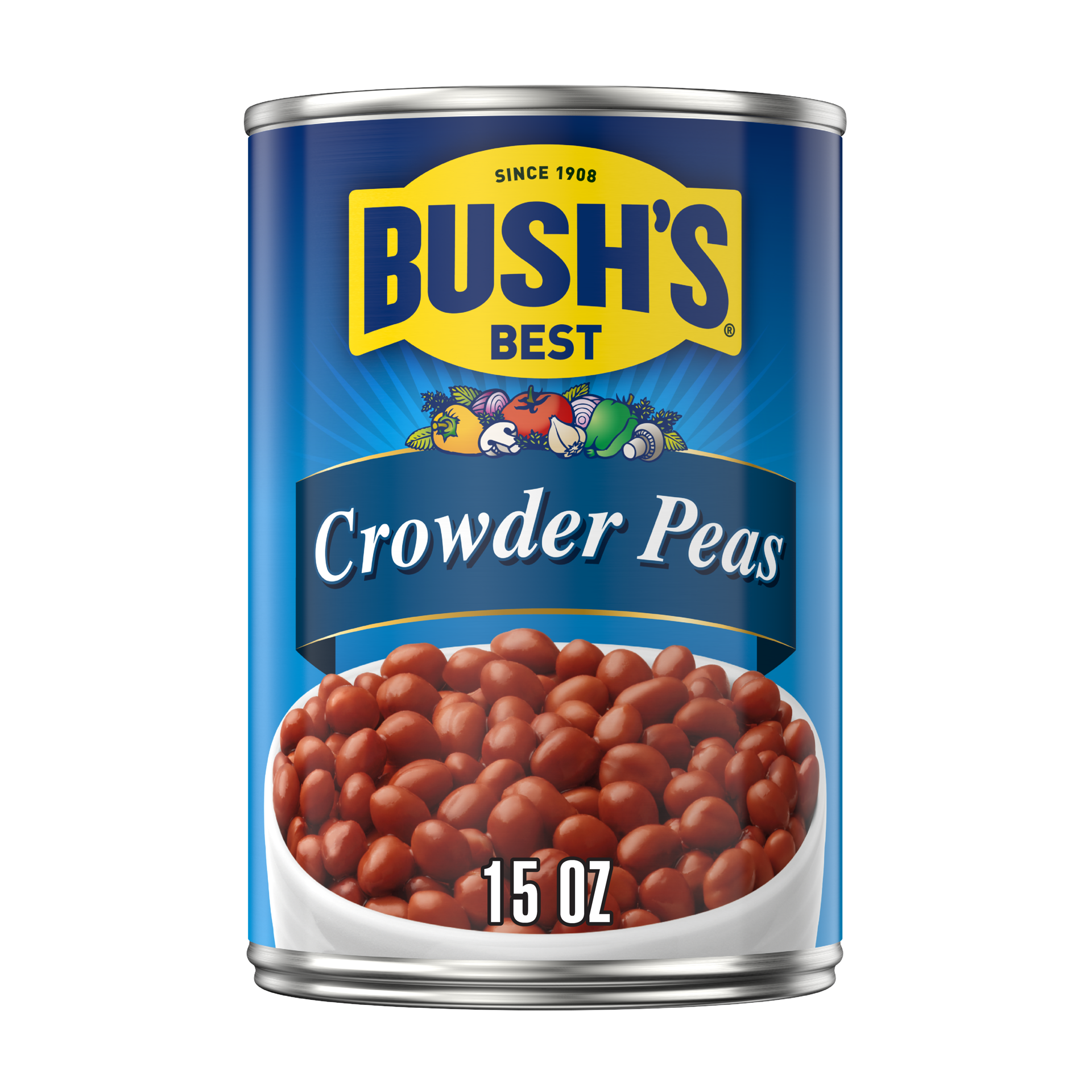 slide 1 of 8, Bush's Best Bush's Crowder Peas 15 oz, 15 oz