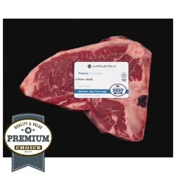 Lunds & Byerlys Premium Choice Beef T-Bone Steak