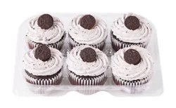 Chocolate Cookies And Creme Cupcakes 6 Count - Each