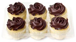 Golden Fudge Cupcakes 6 Count - Each