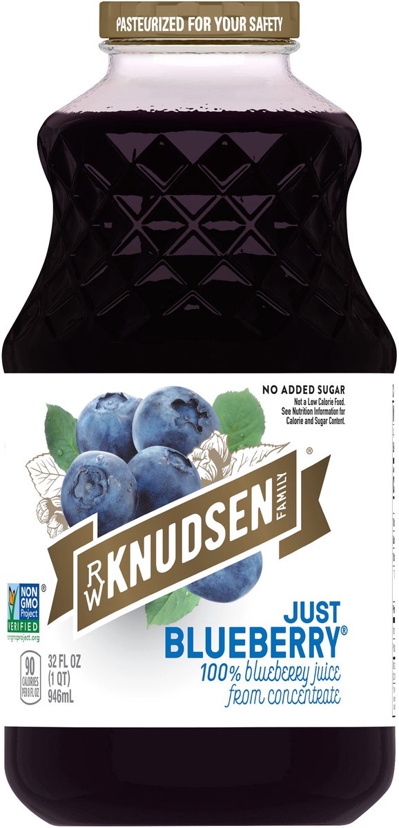 slide 3 of 8, R.W. Knudsen Juice, Blueberry, 32 fl oz