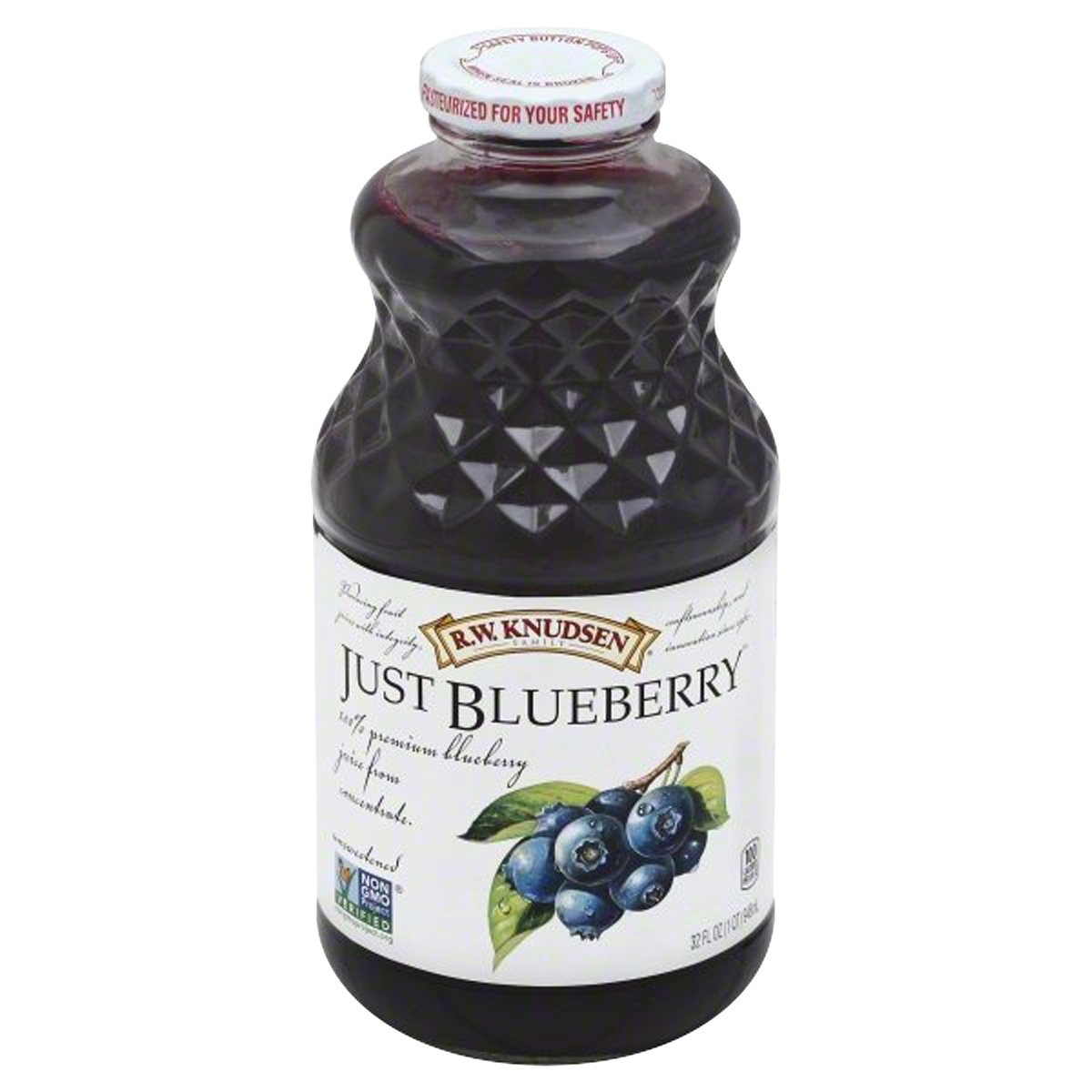 slide 1 of 7, R.W. Knudsen Family Just Blueberry Juice, 32-Fluid Ounce (Packaging May Vary), 