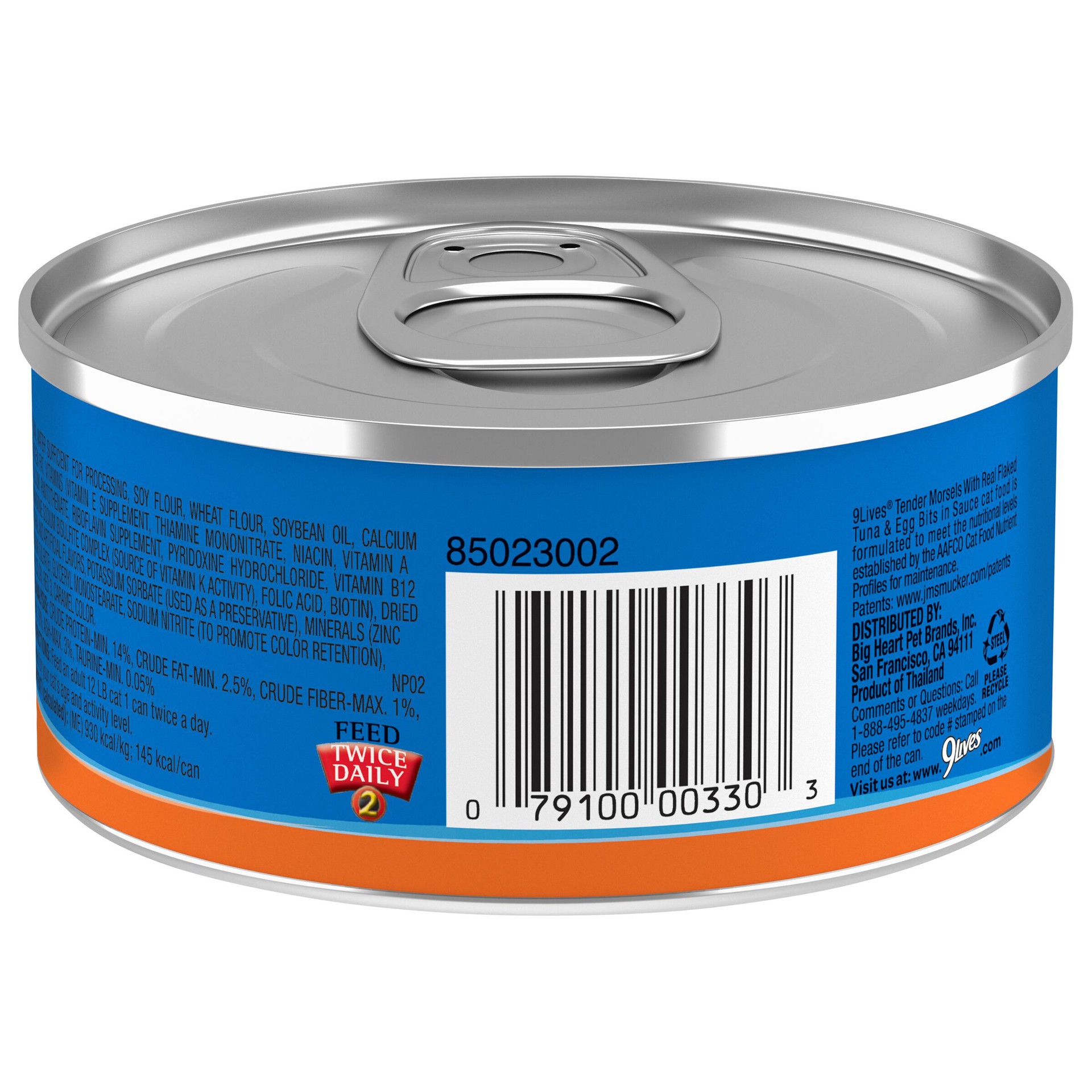 slide 3 of 5, 9Lives Tender Morsels With Real Flaked Tuna & Egg Bits In Sauce Wet Cat Food, 5.5-Ounce Can, 5.5 oz