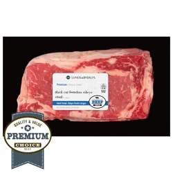Lunds & Byerlys Premium Choice Beef Thick-Cut Boneless Ribeye Steak