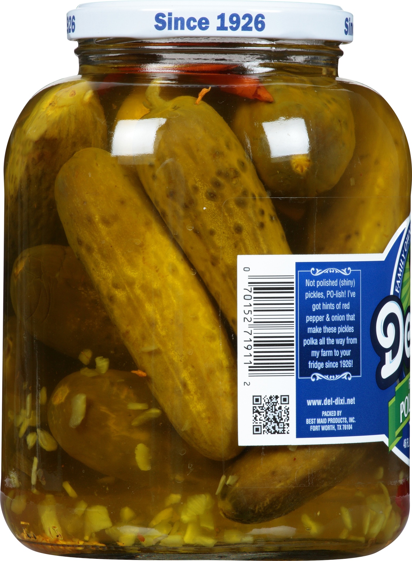 slide 2 of 5, Del-Dixi Polish Style Pickles, 46 oz