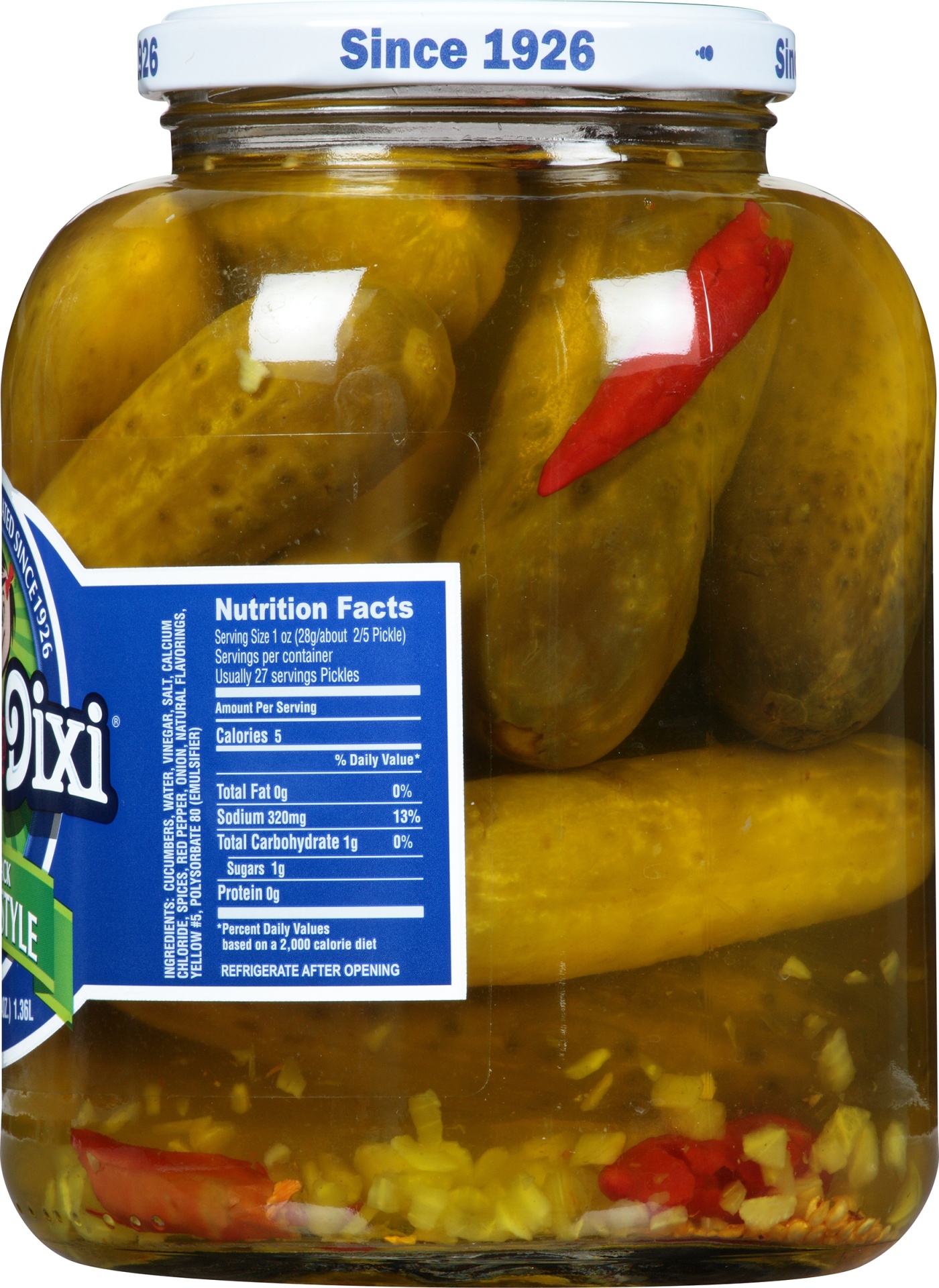 slide 3 of 5, Del-Dixi Polish Style Pickles, 46 oz