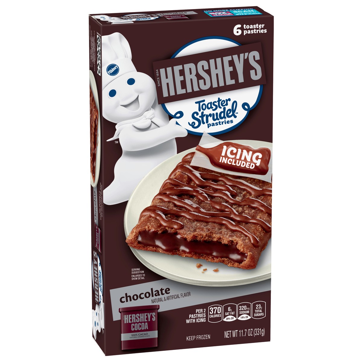 slide 11 of 12, Toaster Strudel Hershey's Chocolate Toaster Pastries 6 ea, 6 ct