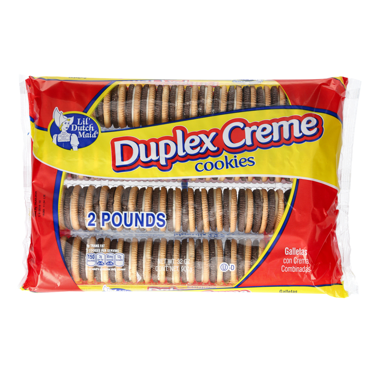 slide 1 of 1, Lil' Dutch Maid Maide Duplex Creme Cookies, 32 oz