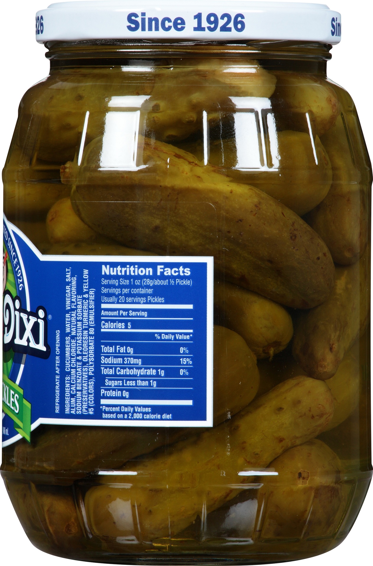 slide 2 of 5, Del-Dixi Sour Pickles, 32 oz