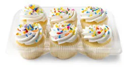 Confetti Cupcakes W/buttercream 6 Count - Each