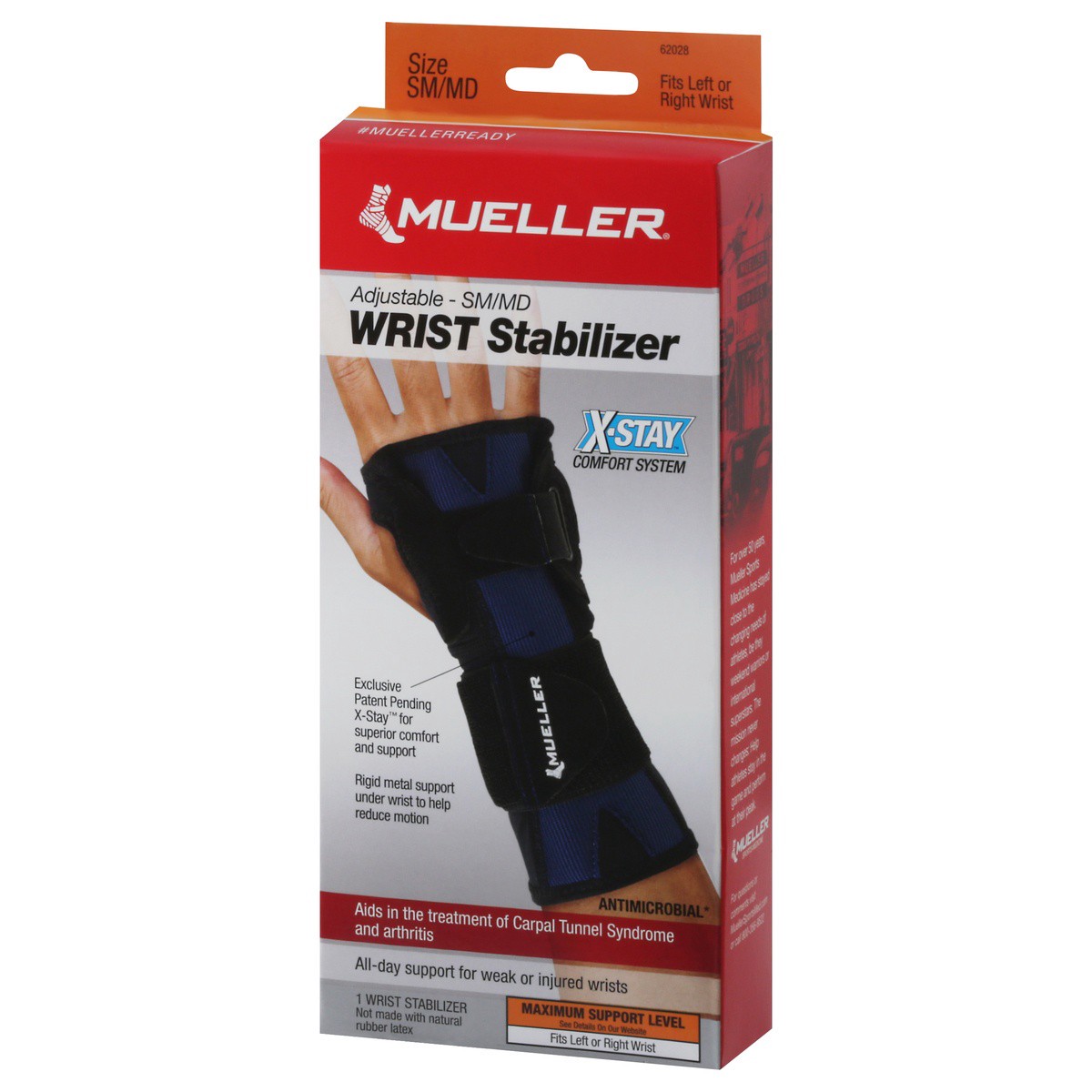 slide 7 of 9, Mueller Small/Medium Maximum Adjustable Wrist Stabilizer 1 ea, s/m