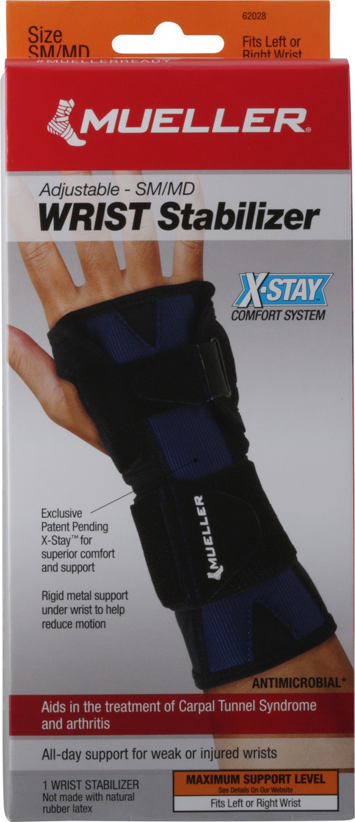 slide 9 of 9, Mueller Small/Medium Maximum Adjustable Wrist Stabilizer 1 ea, s/m