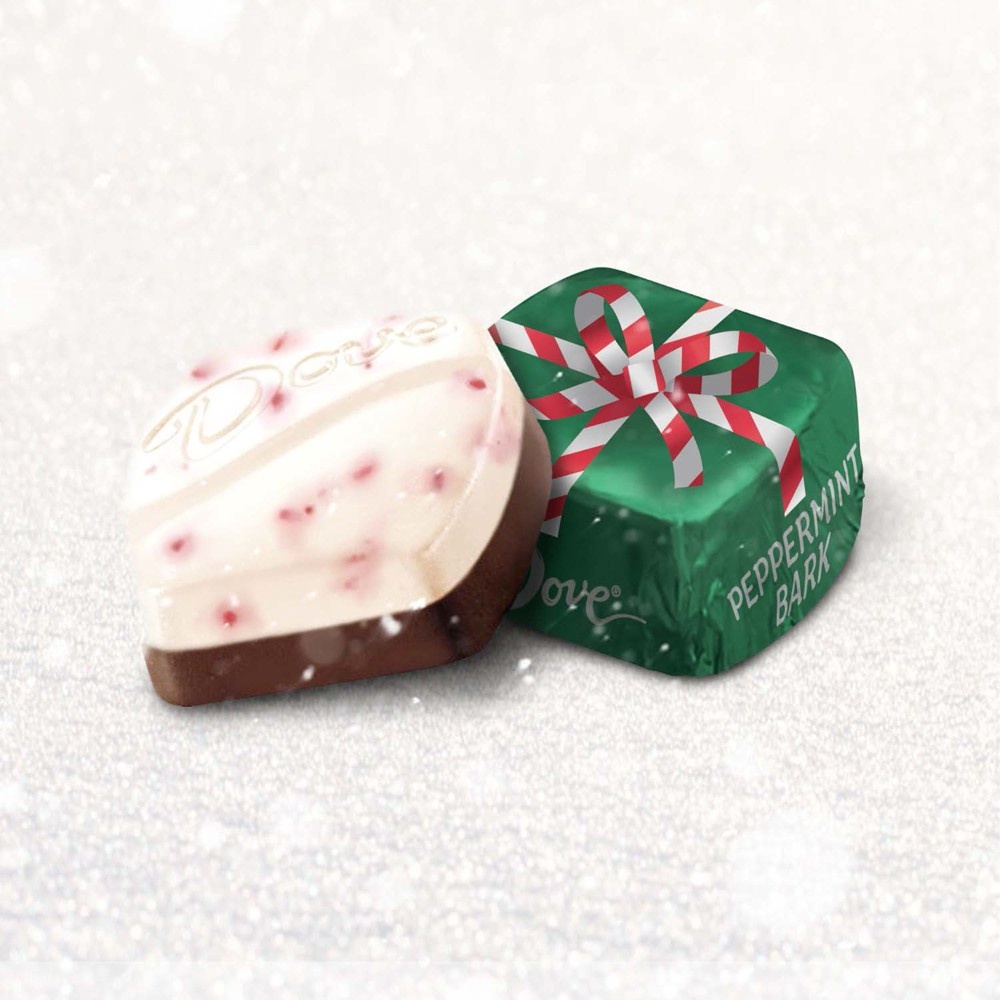 slide 4 of 5, Dove Holiday Promises Peppermint Bark Dark Chocolate Candy, 7.94 oz