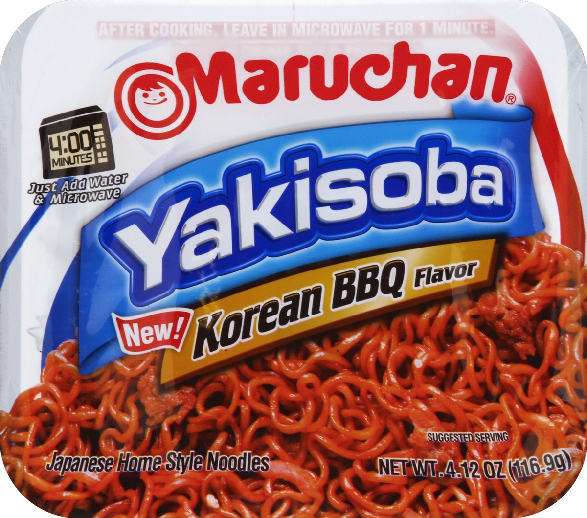 slide 2 of 4, Maruchan Yakisoba Korean BBQ Japanese Home Style Noodles, 4.12 oz