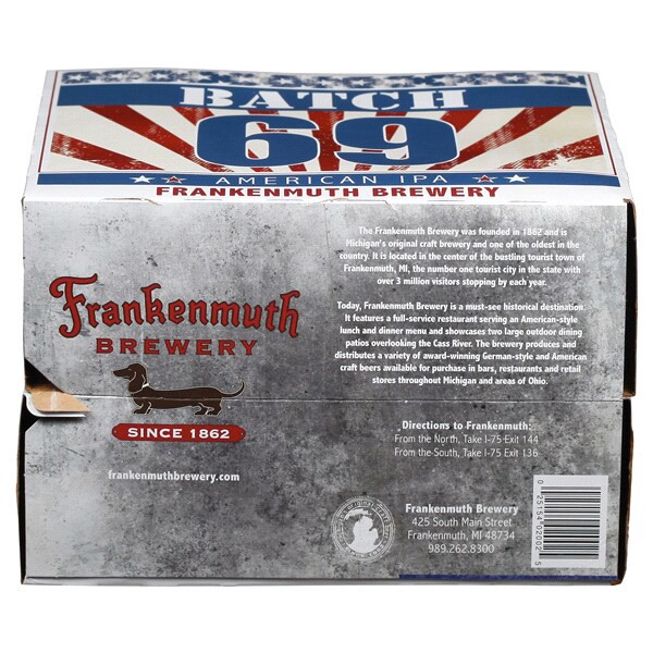 slide 8 of 17, Frankenmuth Batch 69 Amercn IPA, 6 ct; 12 fl oz