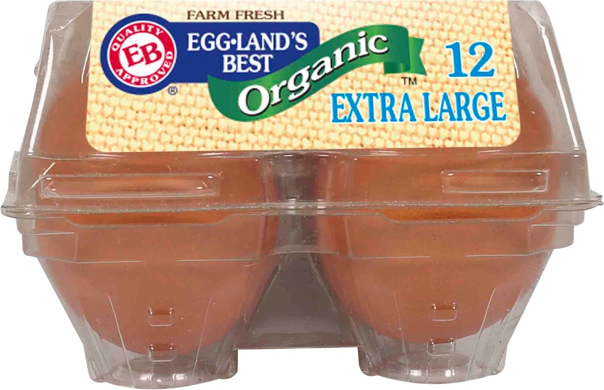 slide 2 of 10, Eggland's Best Extra Large Brown Organic Omega 3 12 CT, 12 ct