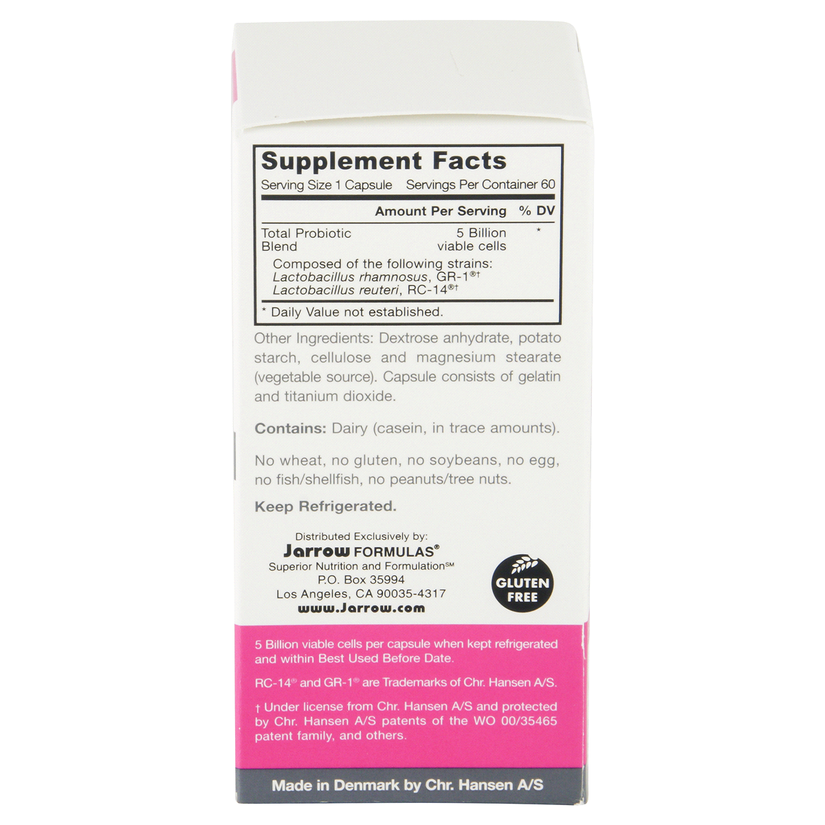 slide 4 of 4, Jarrow Formulas Fem-Dophilus - 5 Billion CFU Per Serving - Women''s Probiotic Supplement - Urinary Tract Health & Vaginal Health - Up to 60 Servings (Veggie Caps), 60 ct