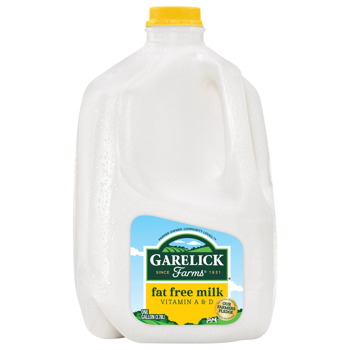 slide 1 of 7, Garelick Farms Fat Free Milk, 1 gal