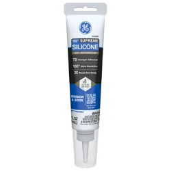 Ge Supreme Silicone Windows & Doors Squeeze- Clear 2.8 Oz