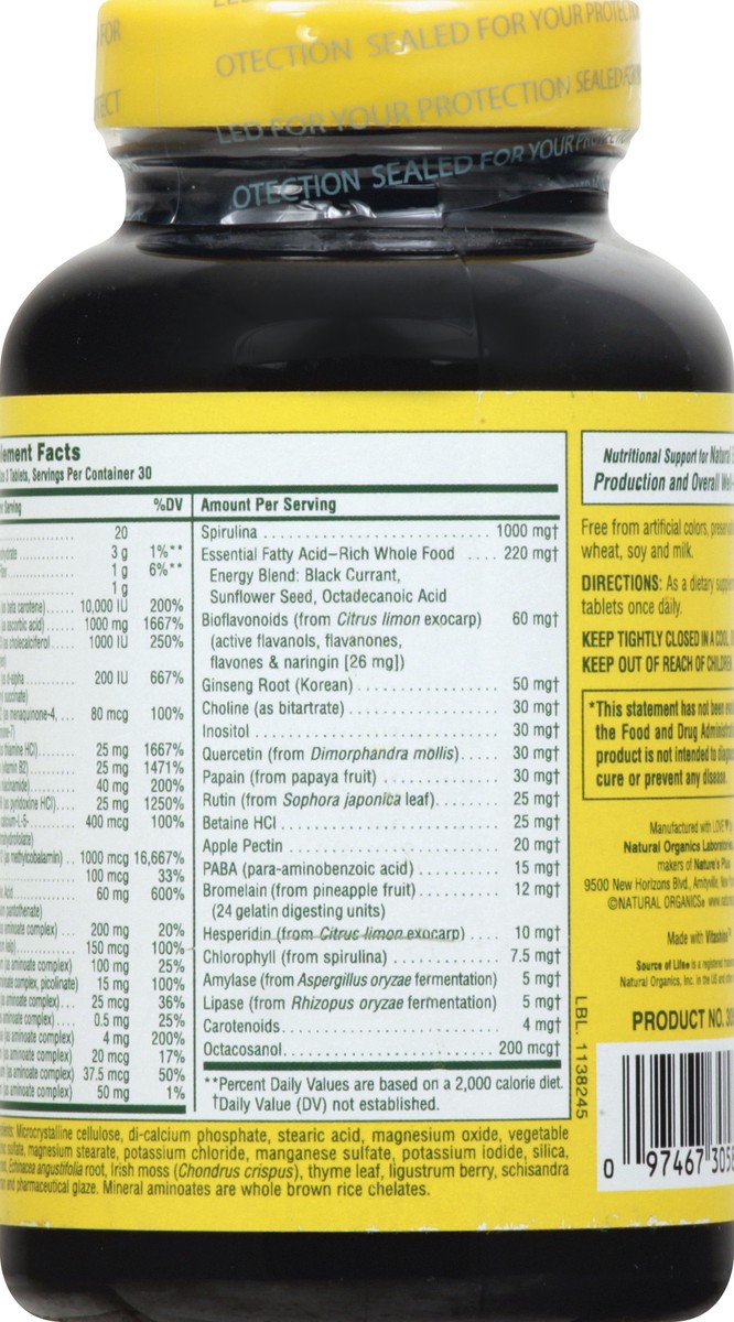 slide 5 of 9, Nature's Plus Source Of Life No Iron, 90 ct