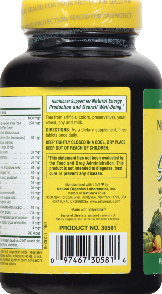 slide 8 of 9, Nature's Plus Source Of Life No Iron, 90 ct