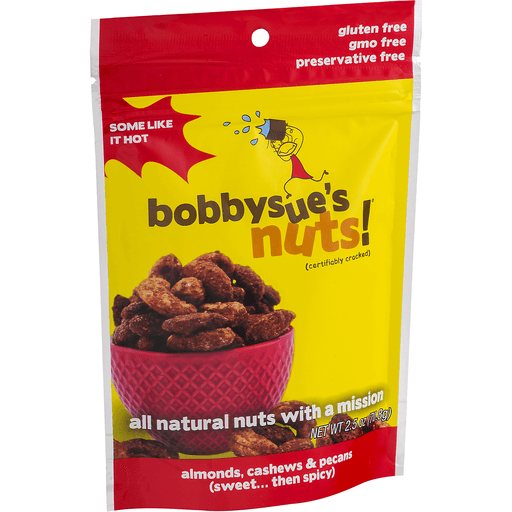 slide 2 of 15, Bobby Sue's Nuts Some Like It Hot, 2.5 oz