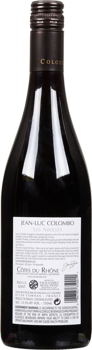 slide 3 of 7, Jean-Luc Colombo Cotes du Rhone Rouge "Les Abeilles" , 750ml, 750 ml