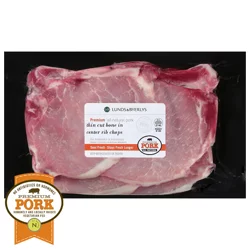 Lunds & Byerlys L&b Premium Duroc All-Natural Pork Bone-In Thin Cut Center Rib Chops