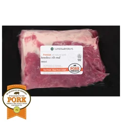 Lunds & Byerlys L&b Premium Duroc All-Natural Pork Boneless Rib End Roast