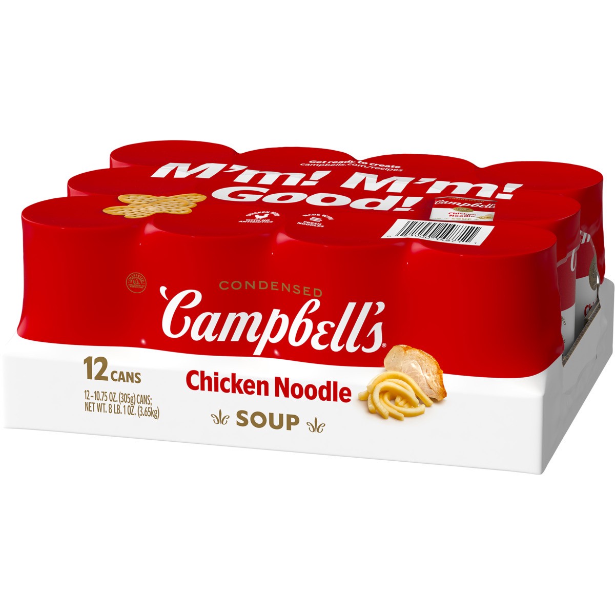slide 9 of 11, Campbell's Campbell''s Condensed Chicken Noodle Soup, 10.75 oz Can (12 Pack), 129 oz