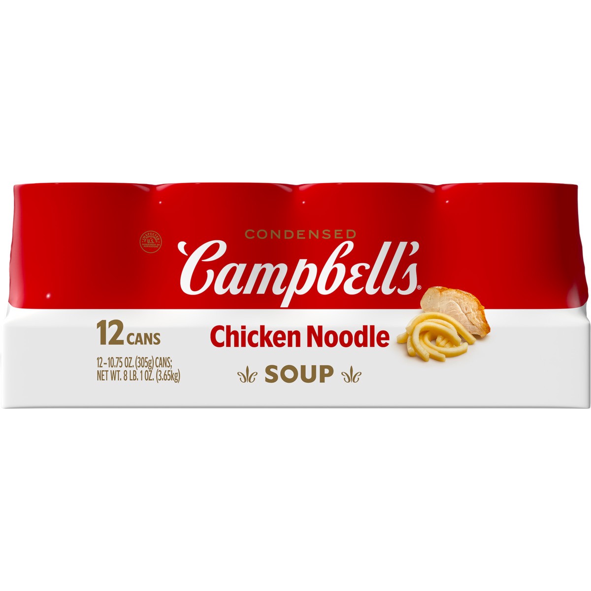 slide 6 of 11, Campbell's Campbell''s Condensed Chicken Noodle Soup, 10.75 oz Can (12 Pack), 129 oz