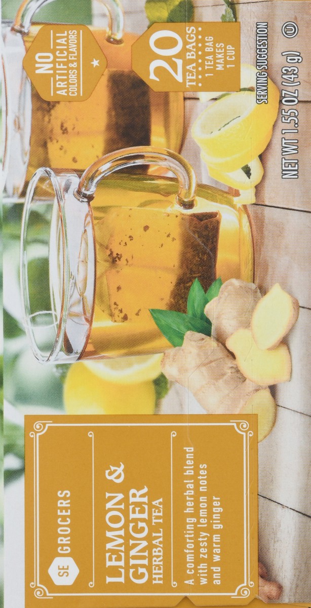 slide 8 of 15, SE Grocers Lemon & Ginger Herbl - 20 ct, 20 ct