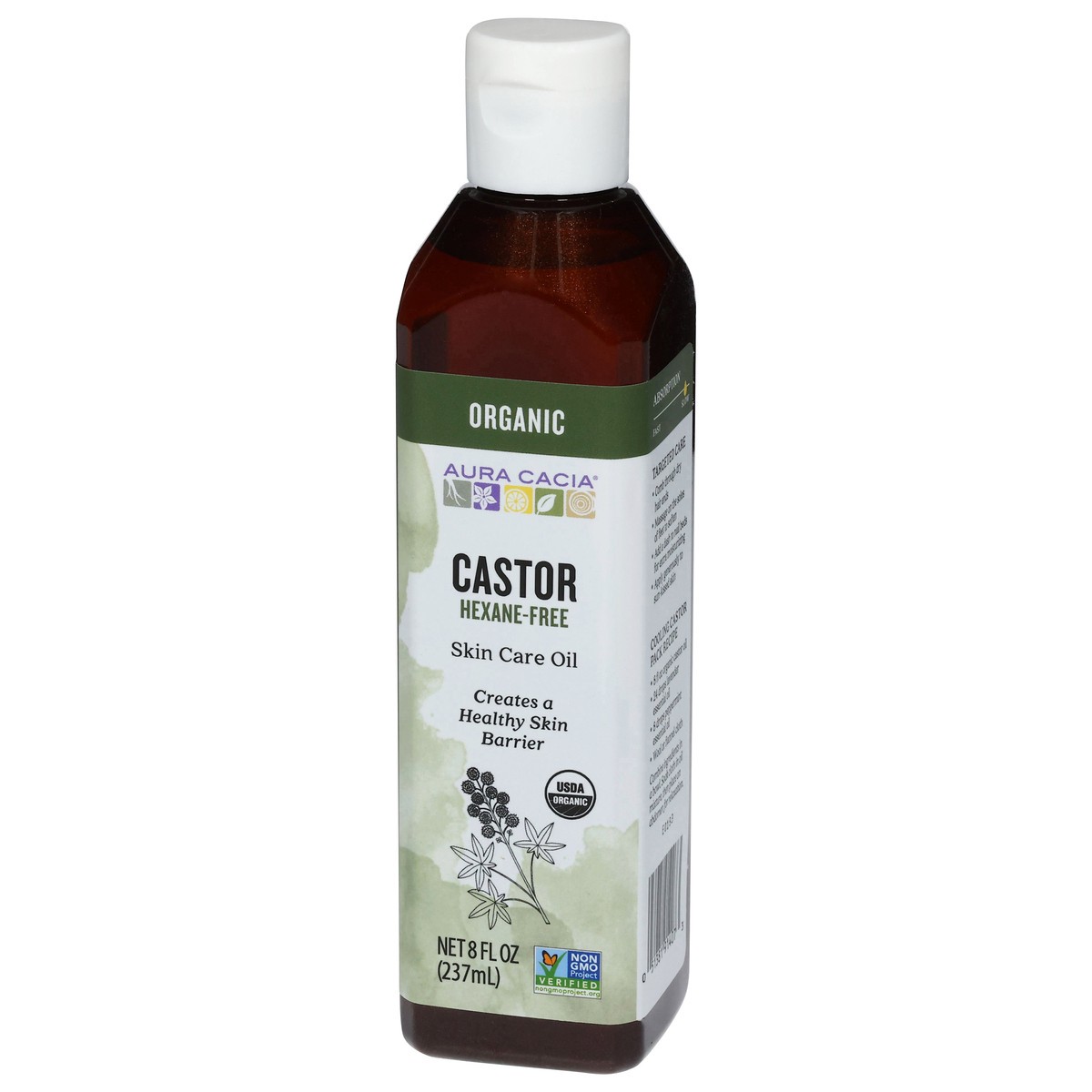 slide 2 of 4, Aura Cacia Organic Hexane-Free Castor Skin Care Oil 8 fl oz, 8 fl oz