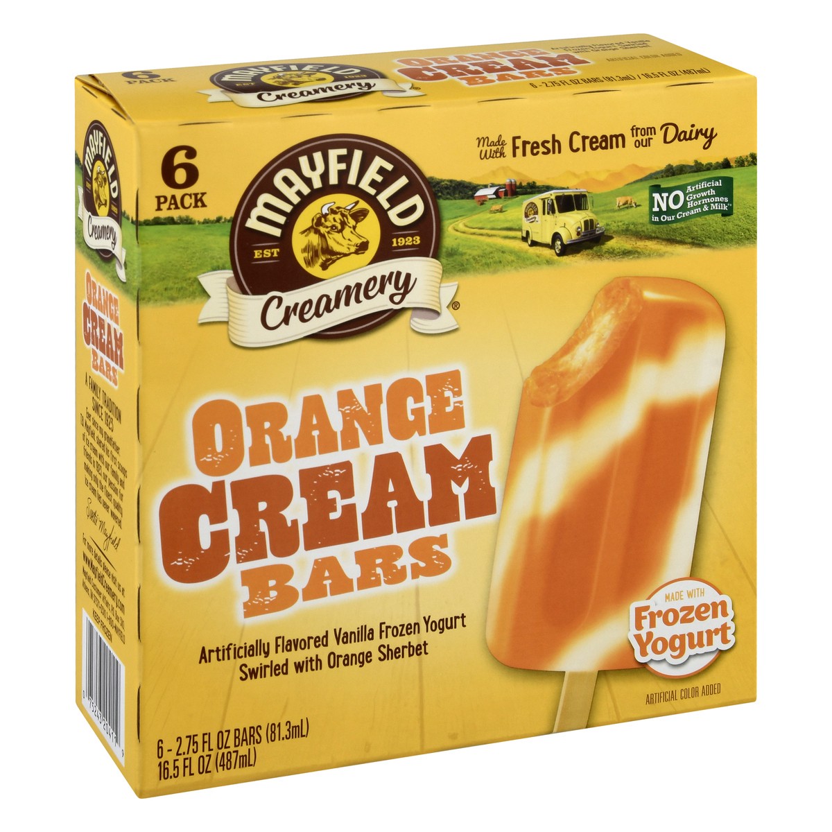 slide 4 of 10, Mayfield Creamery Orange Cream Ice Cream Bars 6 - 2.75 fl oz Bars, 6 ct