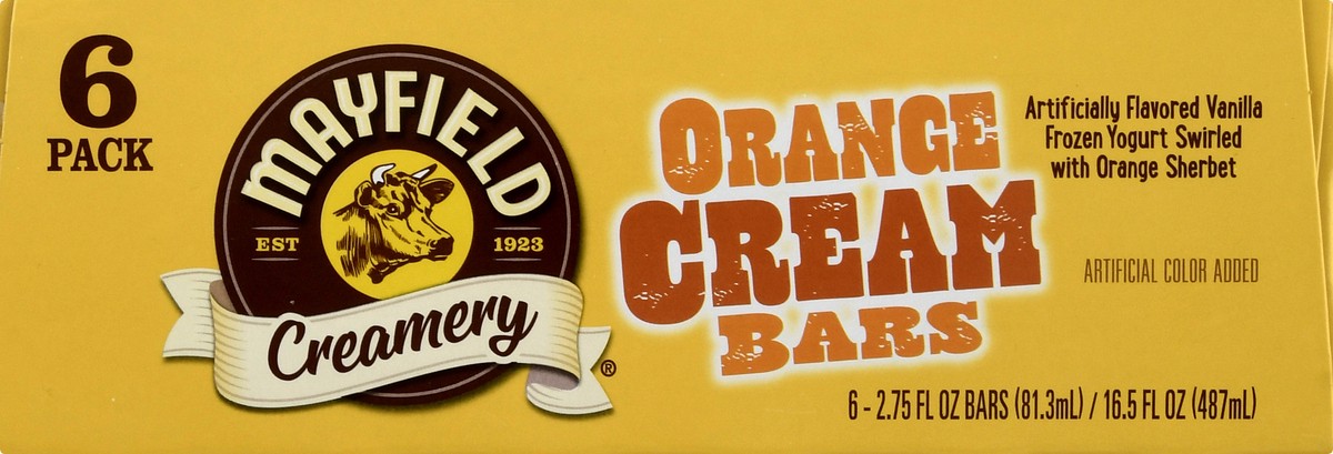 slide 7 of 10, Mayfield Creamery Orange Cream Ice Cream Bars 6 - 2.75 fl oz Bars, 6 ct