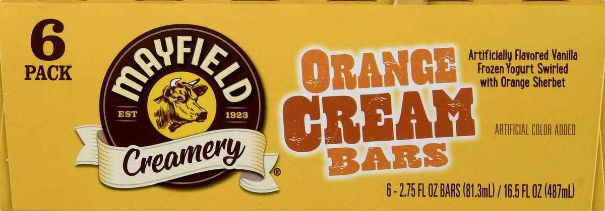 slide 3 of 10, Mayfield Creamery Orange Cream Ice Cream Bars 6 - 2.75 fl oz Bars, 6 ct