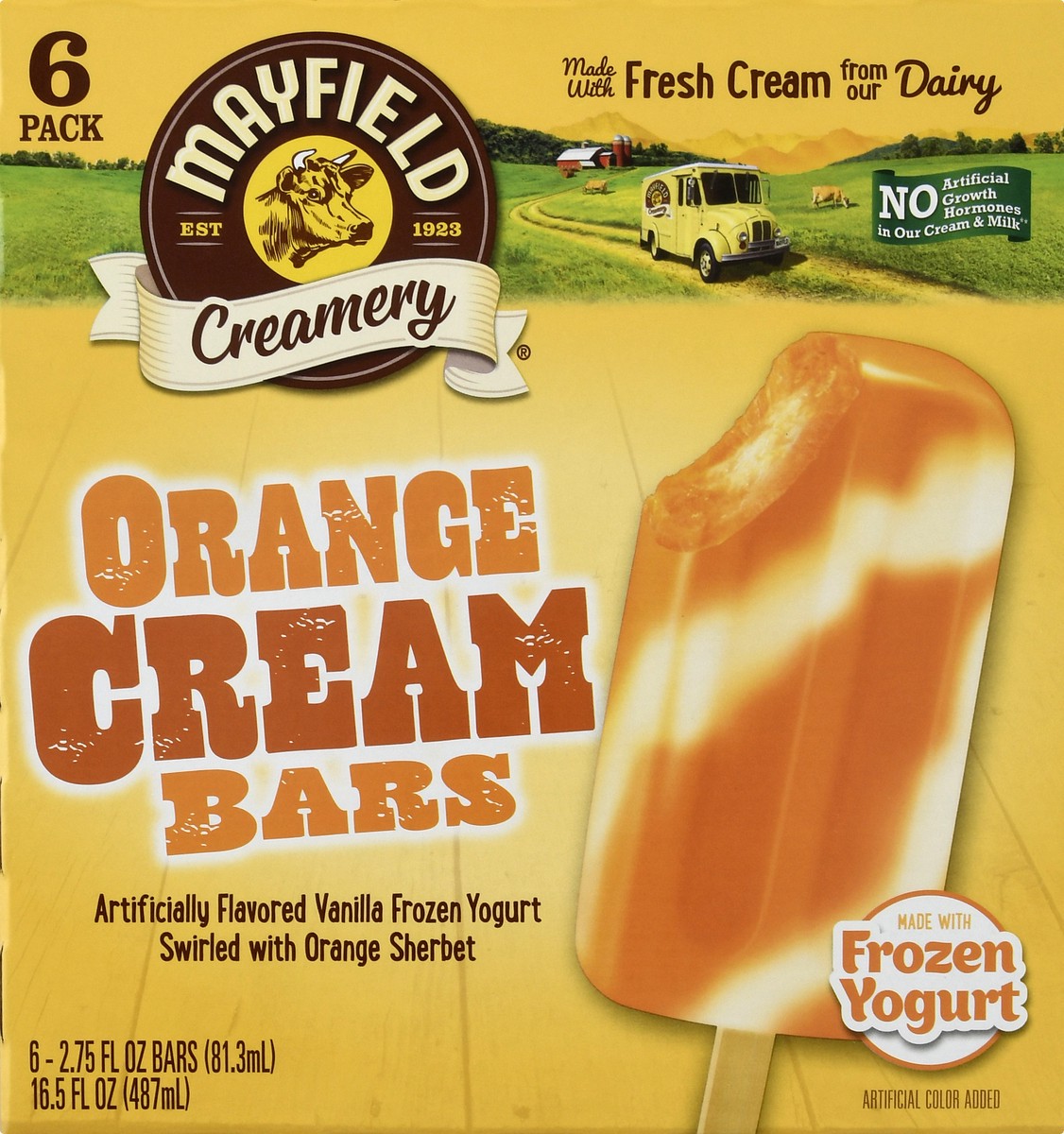 slide 9 of 10, Mayfield Creamery Orange Cream Ice Cream Bars 6 - 2.75 fl oz Bars, 6 ct