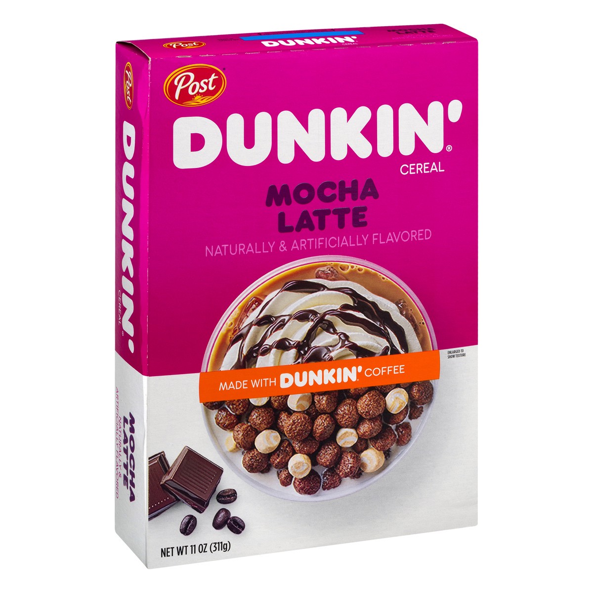 slide 12 of 12, Dunkin' Mocha Latte Cereal 11 oz, 11 oz