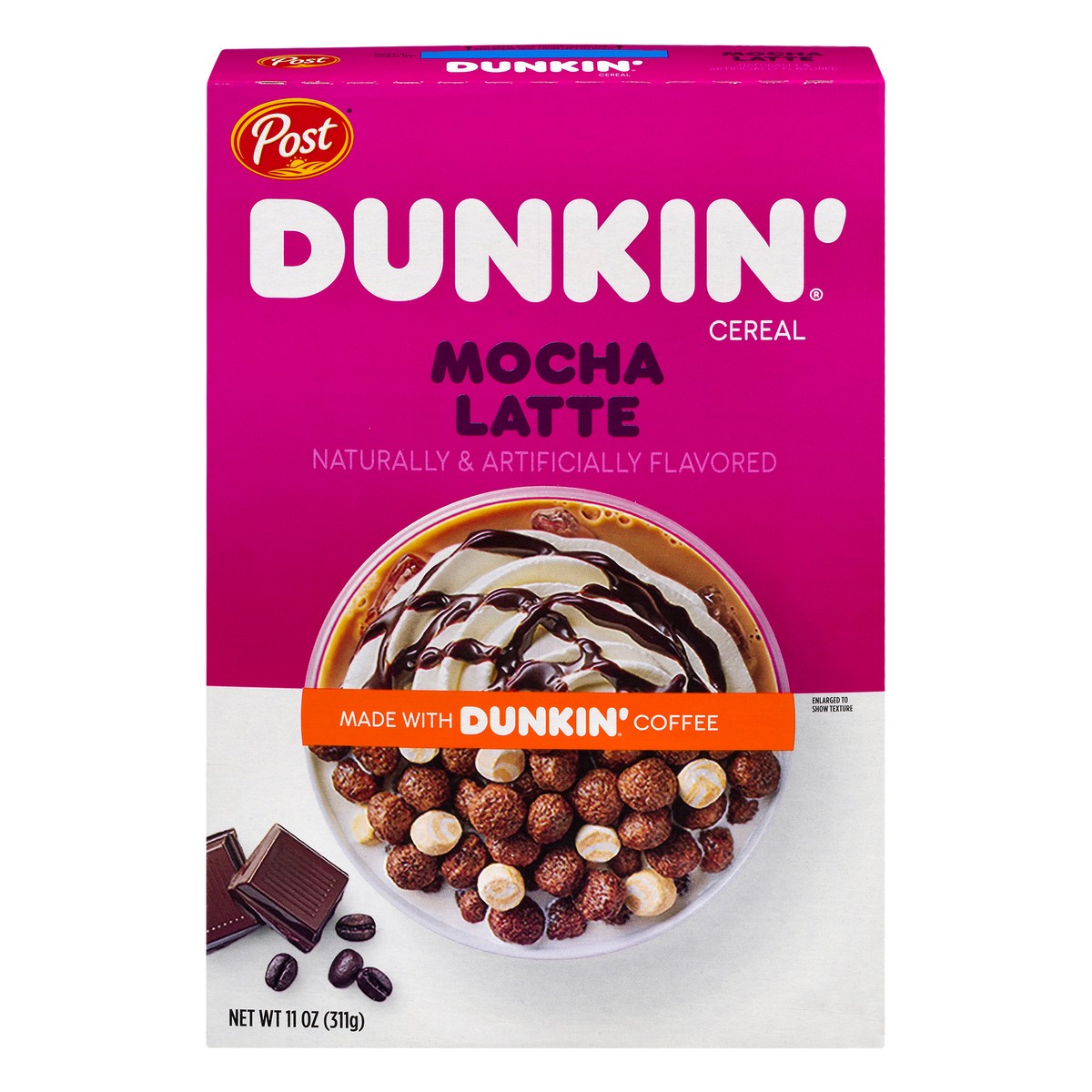 slide 1 of 12, Dunkin' Mocha Latte Cereal 11 oz, 11 oz