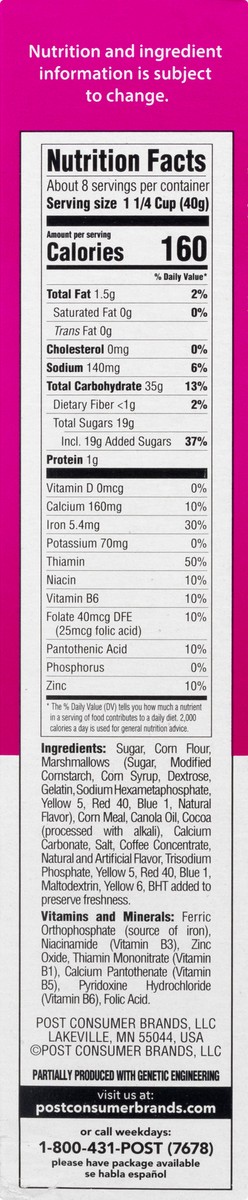 slide 5 of 12, Dunkin' Mocha Latte Cereal 11 oz, 11 oz