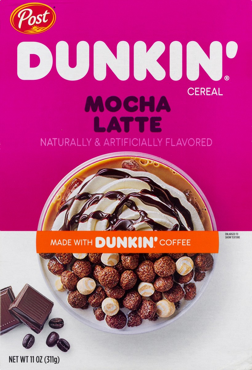 slide 7 of 12, Dunkin' Mocha Latte Cereal 11 oz, 11 oz