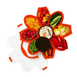 The Game Day Tray, Orange & Brown