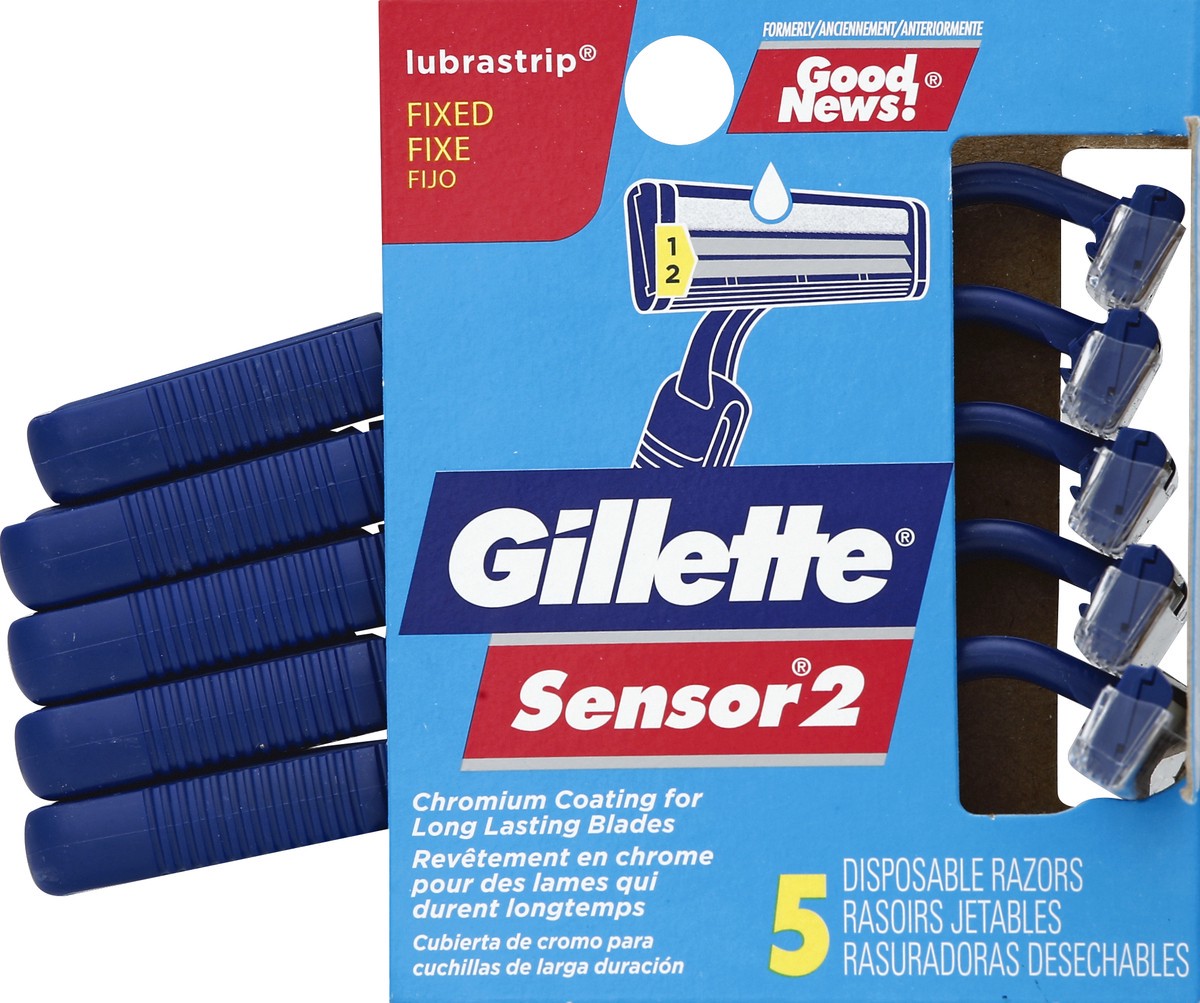 slide 1 of 3, Gillette Razors 5 ea, 5 ct