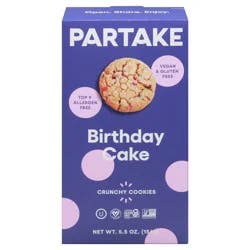 Partake Birthday Cake Crunchy Cookies 5.5 oz