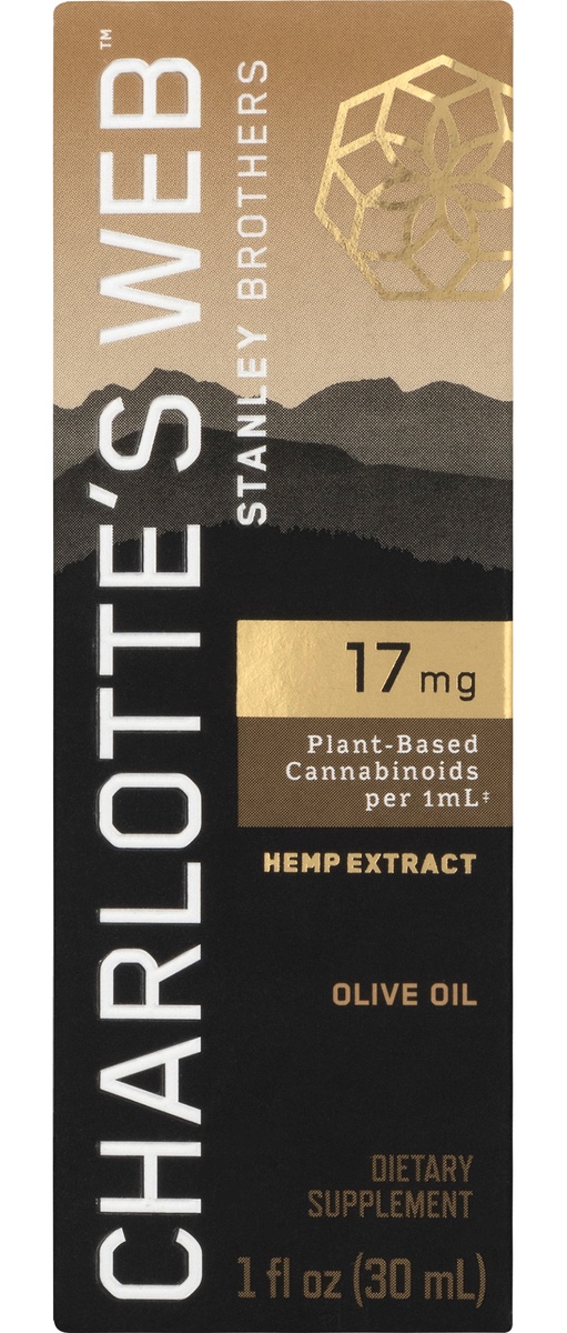 slide 1 of 1, Charlotte's Web Extra Strength Olive Oil Hemp Extract, 1 ct